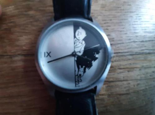 Montre "TINTIN", Handtassen en Accessoires, Horloges | Heren, Leer, Ophalen of Verzenden