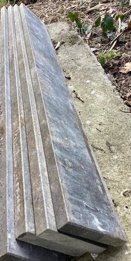 Plinten arduin (Belgisch blauwe hardsteen), Doe-het-zelf en Bouw, Plinten en Afwerking, Zo goed als nieuw, Plinten, Hardsteen