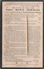 Bidprentje Zuster Flahou, Verzamelen, Bidprentjes en Rouwkaarten, Verzenden, Bidprentje