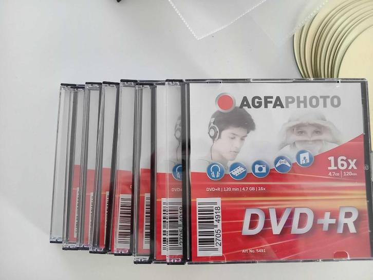 Recordable CD + DVD + cassette + doosjes + opbergspullen ..., Computers en Software, Beschrijfbare discs, Nieuw, Cd, Ophalen of Verzenden