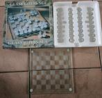 Glazen schaakbord 20cm, Hobby en Vrije tijd, Ophalen, Zo goed als nieuw