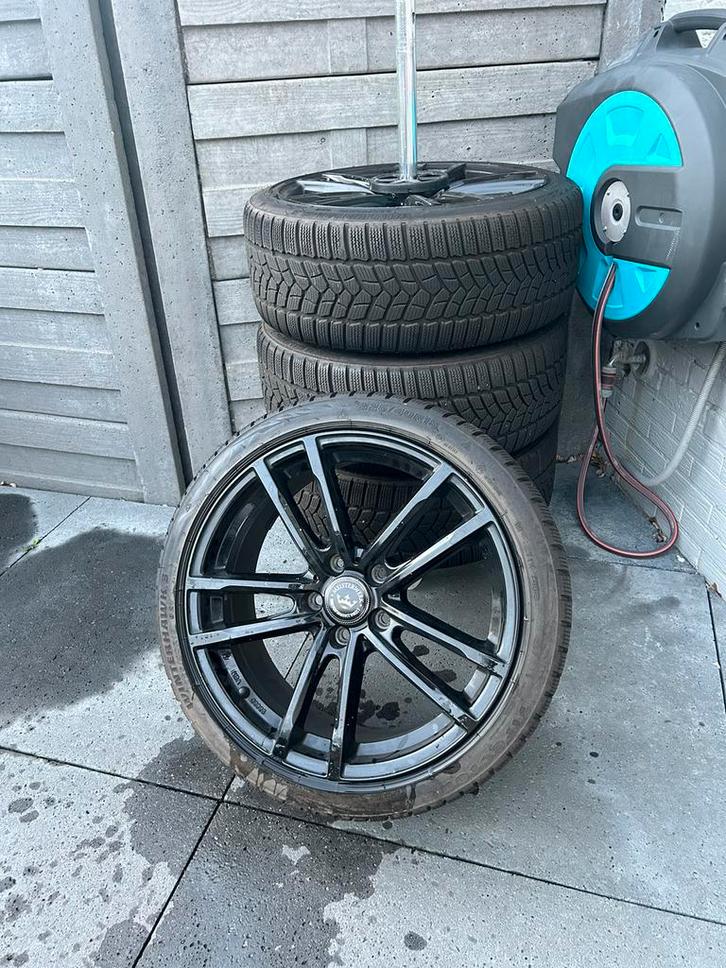 18” velgen met winterbanden, Auto-onderdelen, Banden en Velgen, Velg(en), Winterbanden, Ophalen