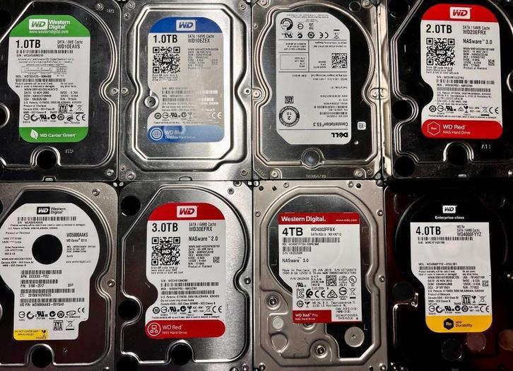 Disques durs 1, 2, 3, 4TB, Computers en Software, Harde schijven, Gebruikt, Intern, HDD, SATA, Ophalen of Verzenden