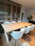 Eettafel 6-8 personen eikenlook, Huis en Inrichting, Tafels | Eettafels, Ophalen, Zo goed als nieuw