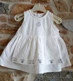IKKS - Jolie robe en coton blanc - T.3 mois/60cm, Fille, Utilisé, Robe ou Jupe, Enlèvement ou Envoi