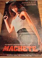 Grote bioscoop poster Jessica Alba  Machete, Collections, Enlèvement ou Envoi