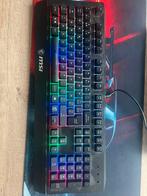 Msi gamingtoetsenbord, Computers en Software, Toetsenborden, Ophalen, Azerty, Zo goed als nieuw, Bedraad