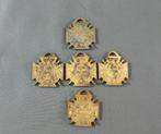 Vijf Franse antieken WOI hanger Poulu Journee – medailles, Verzenden, Landmacht, Embleem of Badge