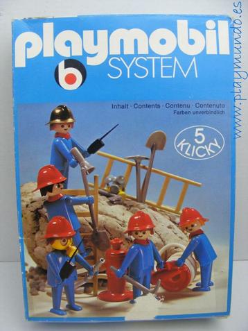 Playmobil 3234; Brandweerlieden (1976-1981) beschikbaar voor biedingen