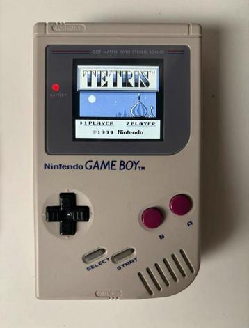 Game Boy Original restauré avec écran lumineux + jeux
