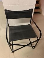 Chaise pliante Tissu noir, Ophalen, Zo goed als nieuw, Eén, Moderne