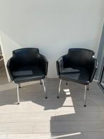 Retro stoeltjes, Huis en Inrichting, Ophalen, Gebruikt, Zwart, Twee