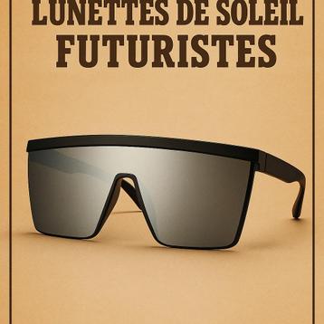 Futuristische zonnebril — nieuw met hoesje beschikbaar voor biedingen
