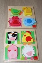 Lot de 2 puzzles en bois Goula, Kinderen en Baby's, Ophalen of Verzenden, Gebruikt