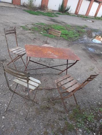 Ensemble de jardin OU café table + chaise, Enlèvement, Comme neuf, Chaise