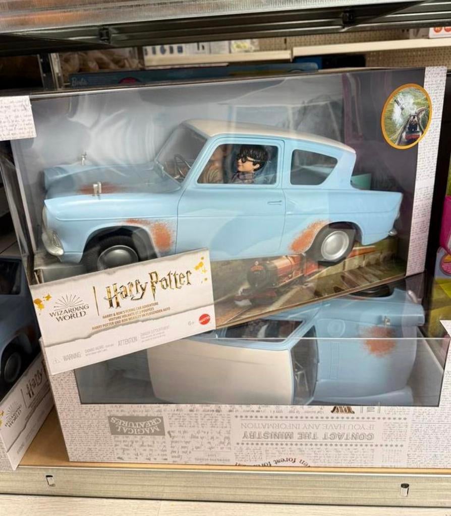 Harry Potter & Ron Flying Car Adventure Vliegende auto NIEUW, Verzamelen, Harry Potter, Nieuw, Actiefiguurtje, Ophalen of Verzenden