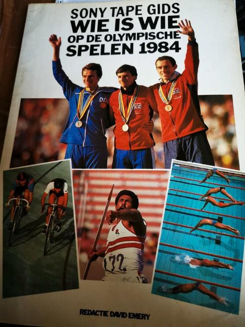 Guide des bandes Sony Who's who Jeux olympiques de 1984, Livres, Livres de sport, Utilisé, Autres sports, Enlèvement ou Envoi