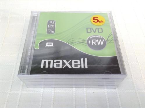 5-pack Maxell DVD RW, Computers en Software, Beschrijfbare discs, Nieuw, Dvd, Herschrijfbaar, Ophalen of Verzenden
