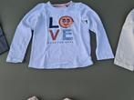 witte longsleeve t-shirt Love Hampton Bays 104, Kinderen en Baby's, Kinderkleding | Maat 104, Ophalen of Verzenden, Zo goed als nieuw