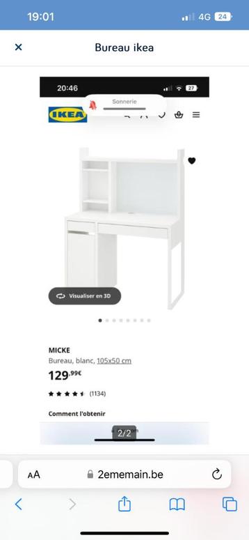 Bureau ikea beschikbaar voor biedingen