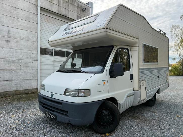 Fiat Ducato Camper Mobilhome 2.5 TDi 134.000 KM - Airco 3prs, Caravans en Kamperen, Mobilhomes, Bedrijf, tot en met 5, Integraal