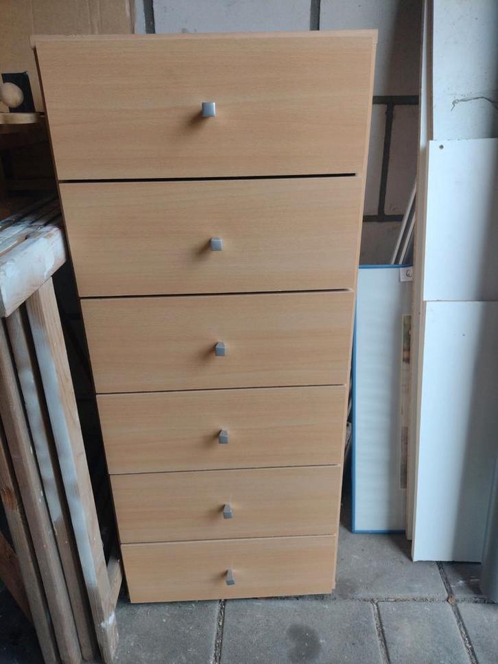 Ladekast met 6 lades, Huis en Inrichting, Kasten | Ladekasten, Gebruikt, Ophalen