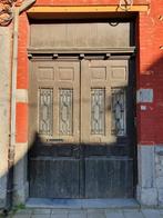 Oude eikenhouten deur die moet worden gerestaureerd, Doe-het-zelf en Bouw, Raamkozijnen en Schuifdeuren, 150 tot 225 cm, Overige typen