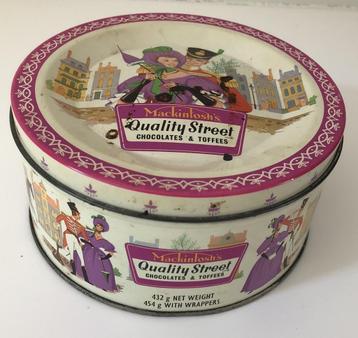 Quality Street - klein rond vintage blik beschikbaar voor biedingen