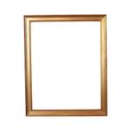 Strakke Gouden Lijst Klassiek Houten Kader Verguld 53x43cm, Minder dan 50 cm, Gebruikt, 50 tot 75 cm, Ophalen of Verzenden