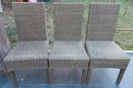 6 eetkamerstoelen met beige kussen, Huis en Inrichting, Stoelen, Ophalen, Gebruikt