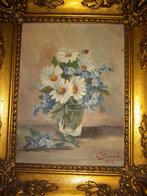 Oud schildeerijtje Bloemen, Ophalen