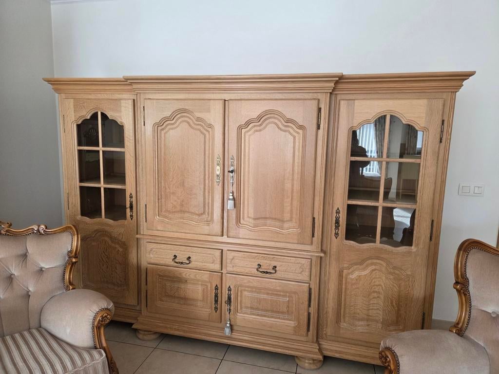 Heel mooie massief eiken eetkamer., Huis en Inrichting, Kasten | Buffetkasten, Ophalen