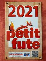 Petit Futé 2021 verjaardagscadeau emaille bord, Ophalen of Verzenden, Zo goed als nieuw, Reclamebord