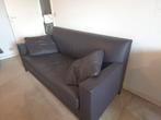 Canapé 2 places en cuir véritable – très bon état – brun, Huis en Inrichting, Zetels | Zetels, Ophalen, Gebruikt, Leer
