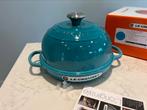 NIEUWE Le Creuset Caribean Bleu Broodbakpan 24 cm, Huis en Inrichting, Gietijzer, Overige typen, Nieuw, Ophalen of Verzenden