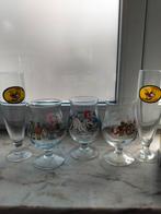 Lot Duvel glazen en mes Duvel, Verzamelen, Biermerken, Ophalen, Duvel