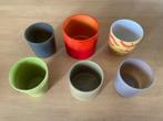 6 x bloempotten diameter 13 cm tot 16 cm, Ophalen, Overige materialen, Gebruikt, Rond