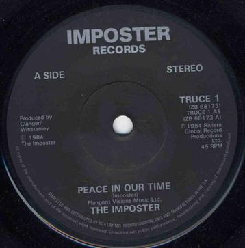7inch single THE IMPOSTER : Peace In Our Time beschikbaar voor biedingen