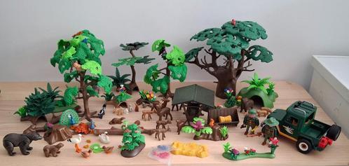 Playmobil prachtig diorama het bos en de dieren +boswachters, Kinderen en Baby's, Speelgoed | Playmobil, Zo goed als nieuw, Complete set