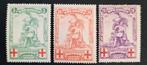 Belgique : COB 126/28 ** Croix-Rouge 1914., Gomme originale, Neuf, Sans timbre, Enlèvement ou Envoi
