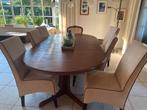 Tafel met 6 stoelen, Huis en Inrichting, Ophalen, Gebruikt, Tijdloos, 4 tot 6 stoelen
