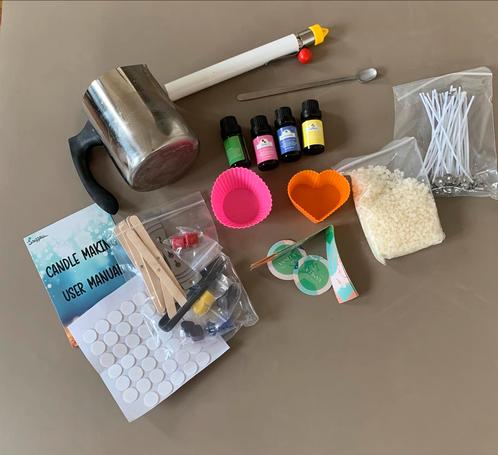 DIY (geur) kaarsen maken set, Hobby en Vrije tijd, Overige Hobby en Vrije tijd, Zo goed als nieuw, Ophalen of Verzenden