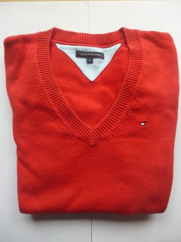 Rode Pull V-hals Small (S) , Tommy Hilfiger beschikbaar voor biedingen