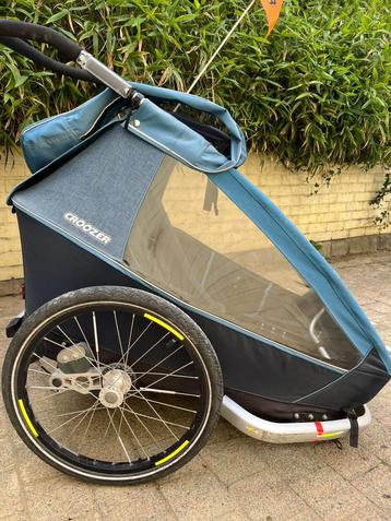 Croozer fietskar voor 2 kids - cruiser, Enlèvement, Utilisé, Suspension