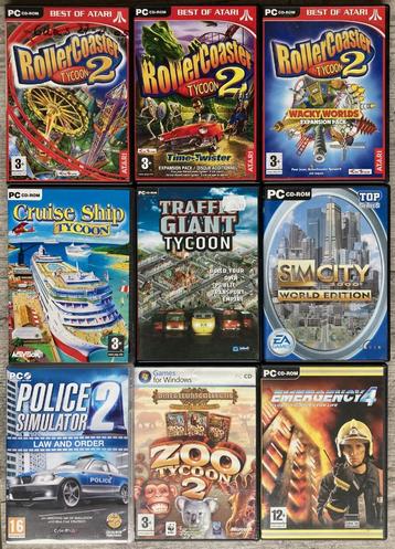 Zeldzame verzameling van Tycoon & Simulator PC games, 1 joueur, Comme neuf, À partir de 3 ans, Simulation