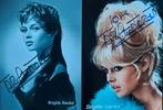 Brigitte Bardot 2 gesigneerde foto´s, Comme neuf, Enlèvement ou Envoi