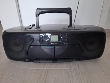 radio cd cassette Philips, Enlèvement, Utilisé, Radio, Avec lecteur de CD