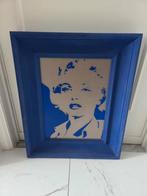 Marilyn Monroe wanddecoratie in blauwe lijst, Ophalen of Verzenden