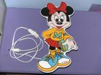 Vintage houten wandverlichting van minnie mouse., Mickey Mouse, Gebruikt, Ophalen of Verzenden