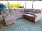 Hoeksalon met longchair en relax, Huis en Inrichting, Zetels | Complete zithoeken, Ophalen, Zo goed als nieuw, Stof